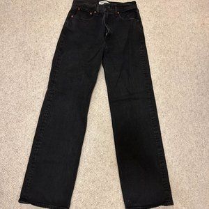 Abercrombie 90's Relaxed Jean Size 27 Black